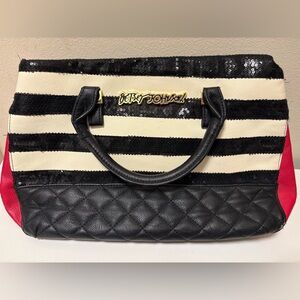 Betsy Johnson sequin handbag